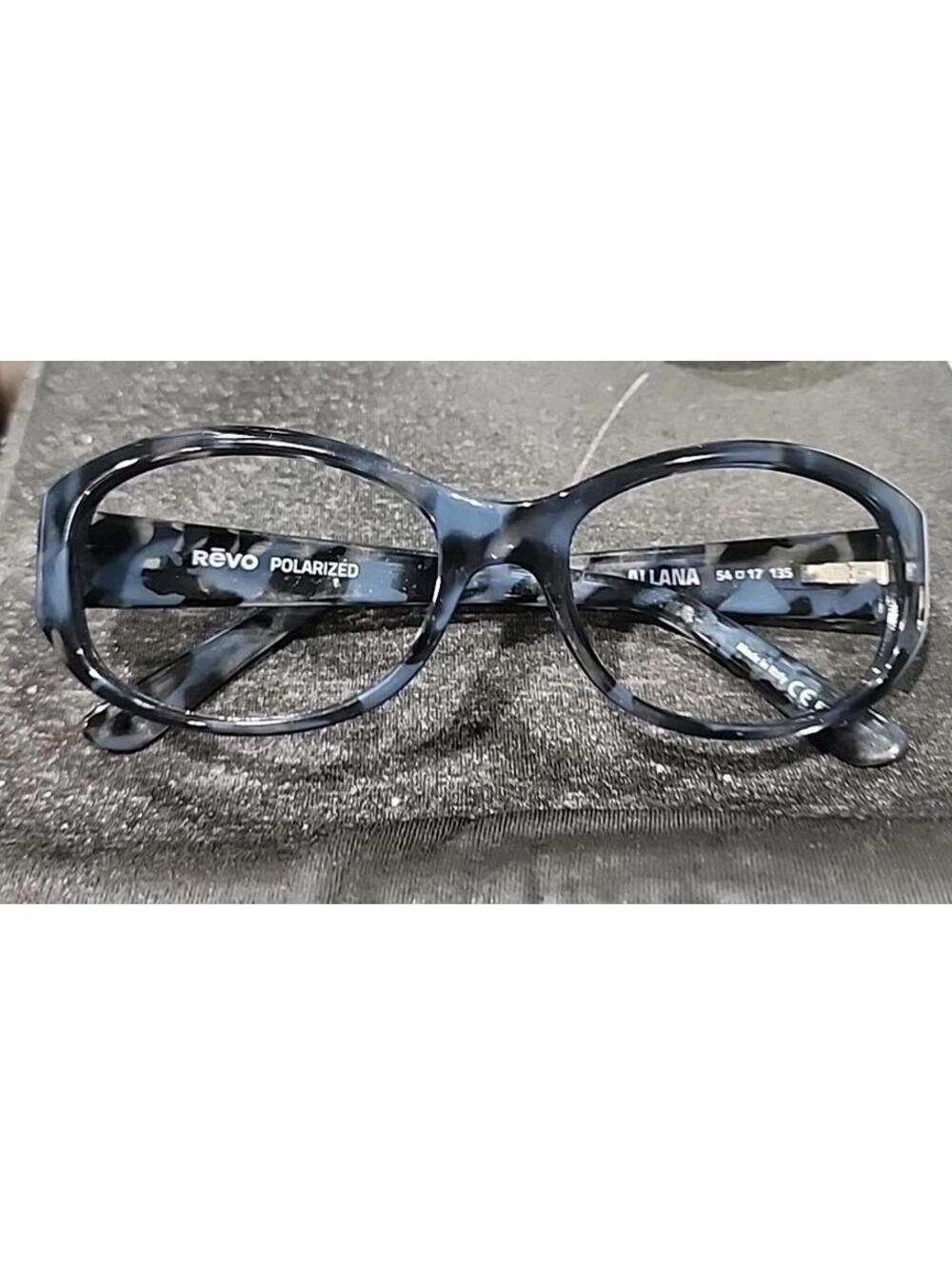 REVO RE1064 05 Allana No Lenses Blue Tortoise Oval Sunglasses Frame 54-17 135